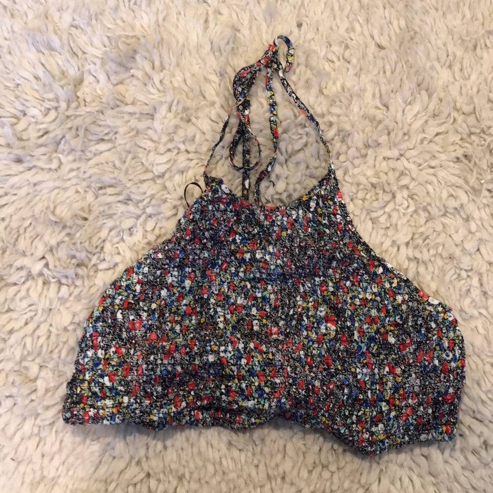 Tie back halter top
